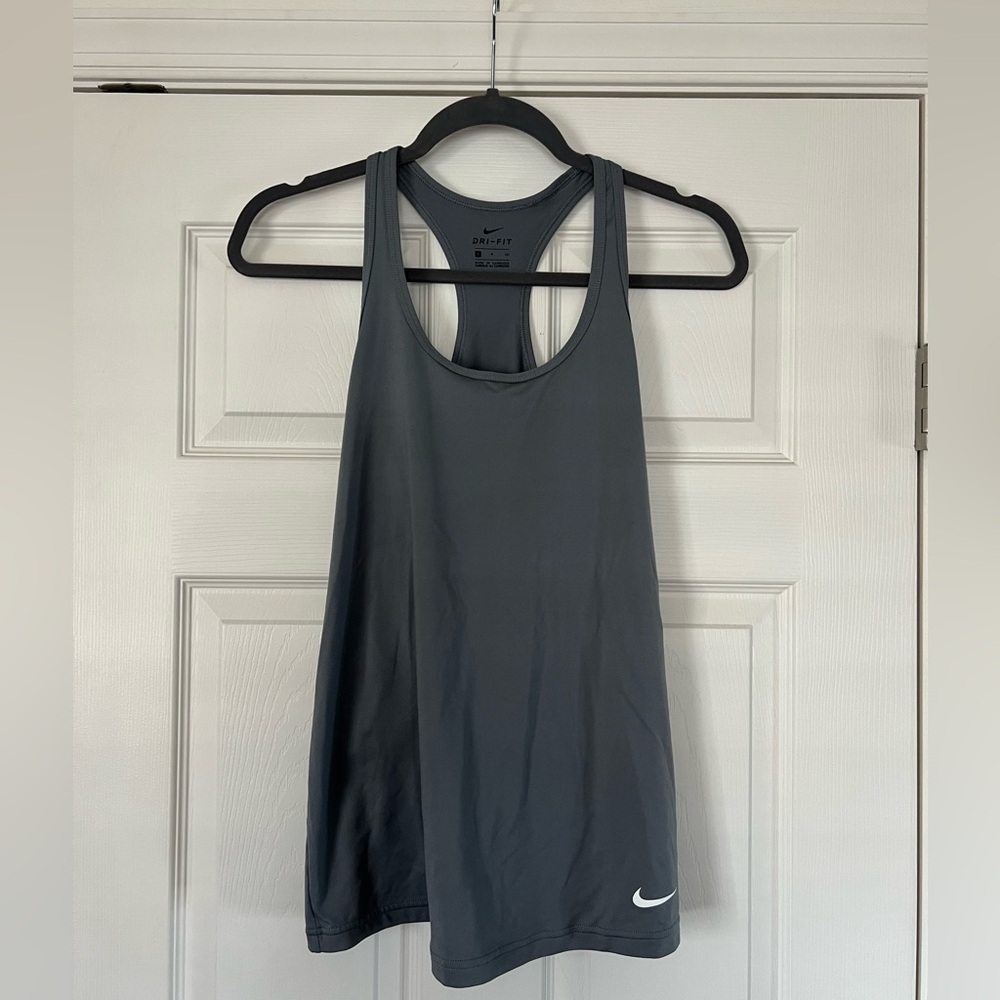Nike Charcoal Dri-FIT Racerback Tank